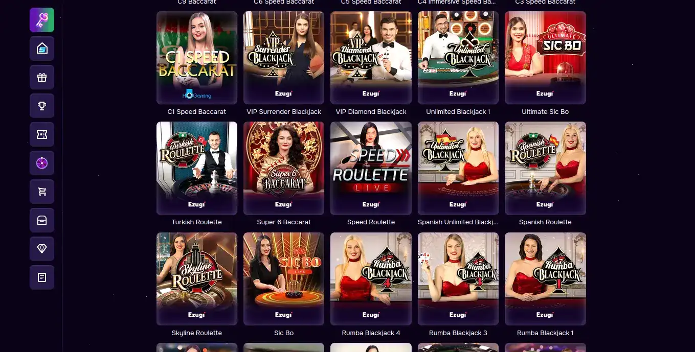 Lex casino интерфейс игрового зала
